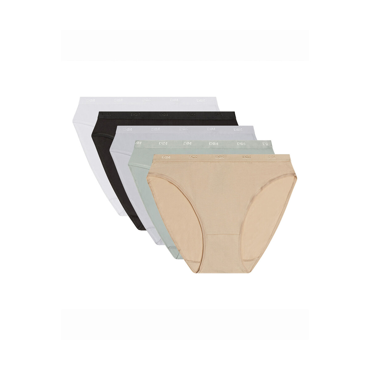 Pack of 5 EcoDim Les Pockets Knickers in Cotton