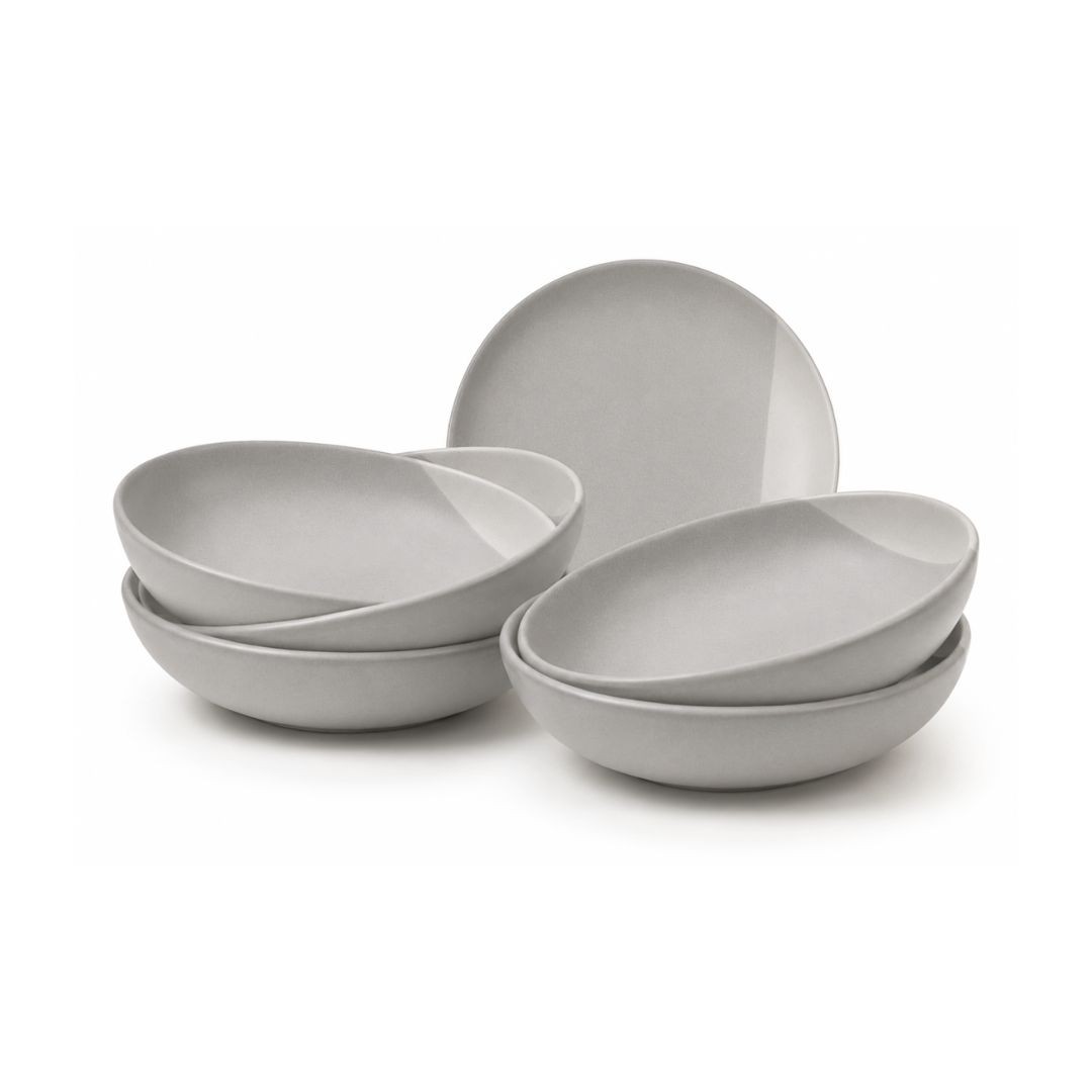 Lot de 6 assiettes creuses, TERRE DE SIENNE, ARTIME