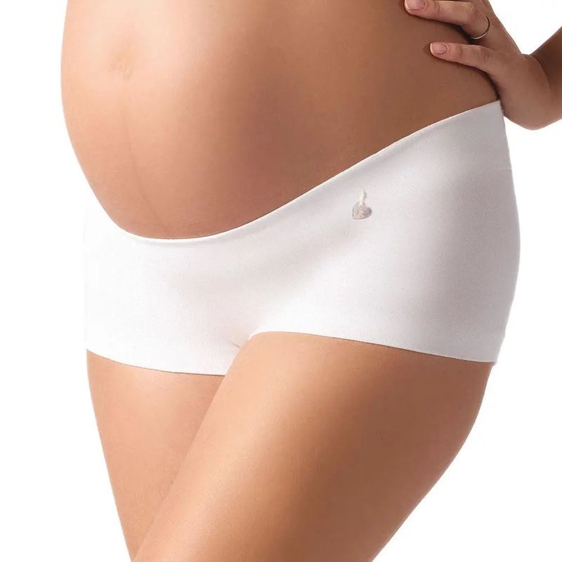 Shorty de grossesse signature coton bio naturel naturel Cache