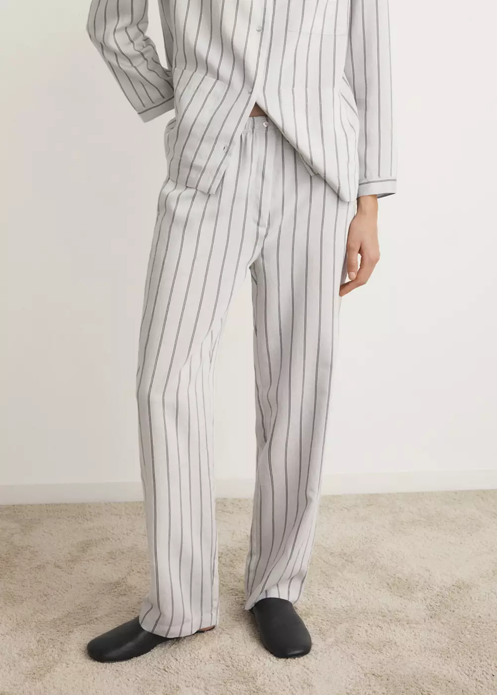 Pantalon pyjama rayures, MANGO