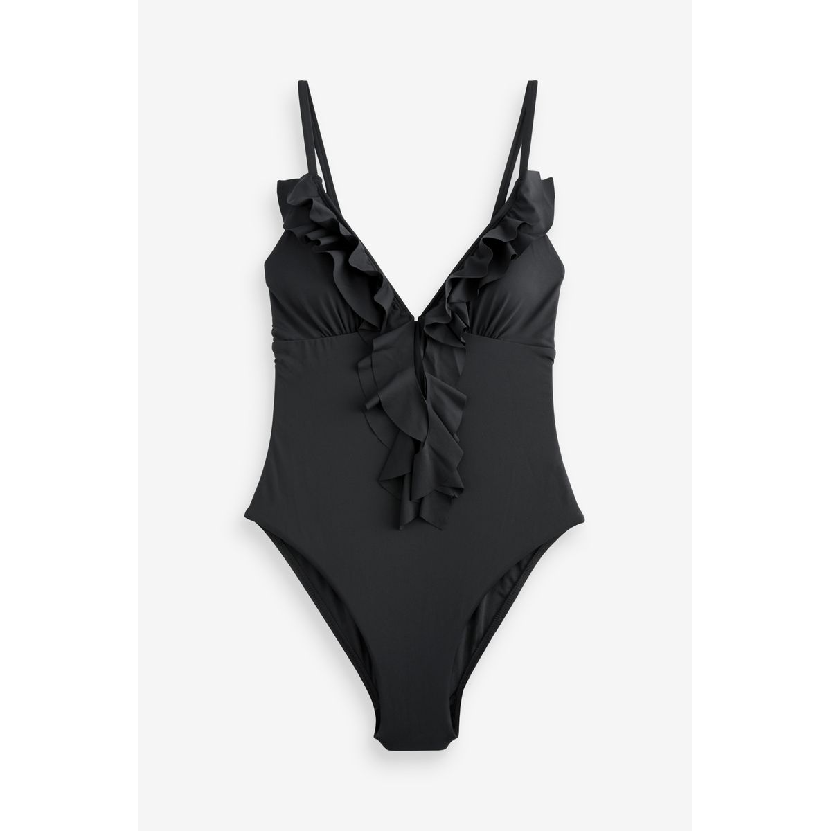 Maillot de bain effet gainant à volants, NEXT
