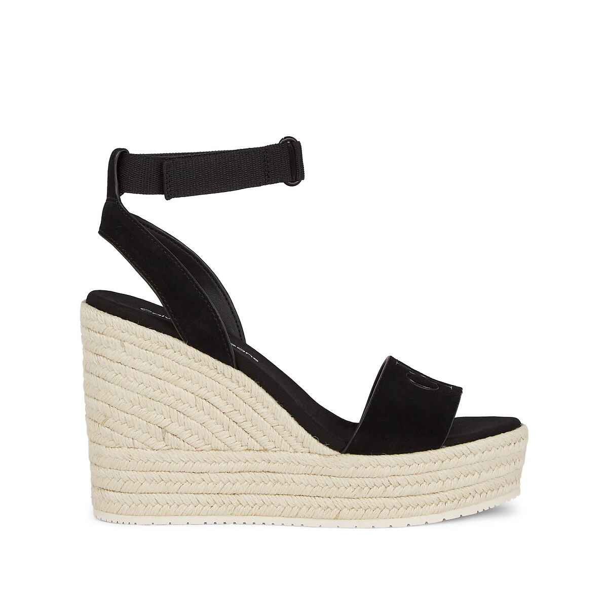 Sandali con zeppa in pelle Calvin Klein Jeans La Redoute