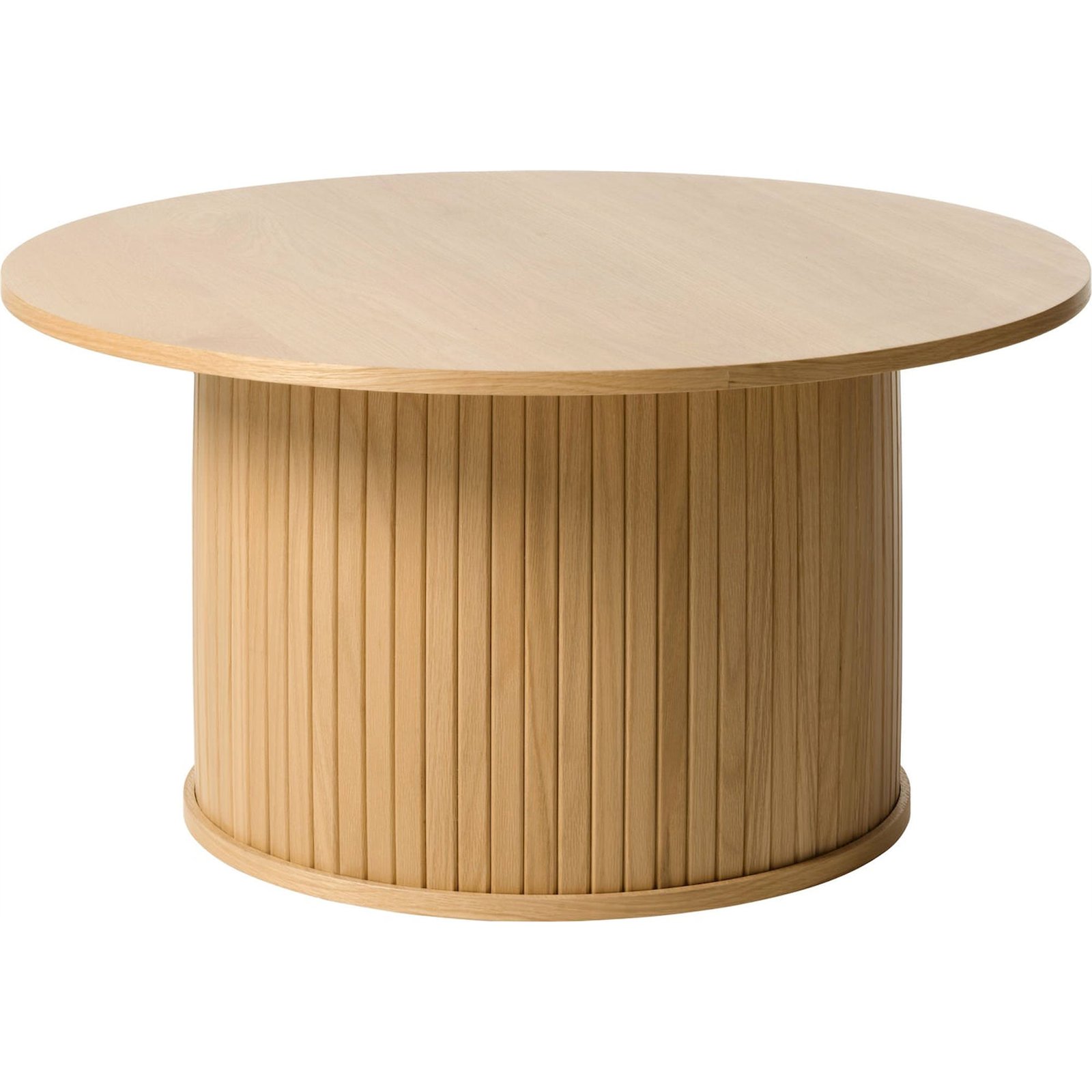 Table basse ronde bois pied cannelé GATIVEL, RECOLLECTION