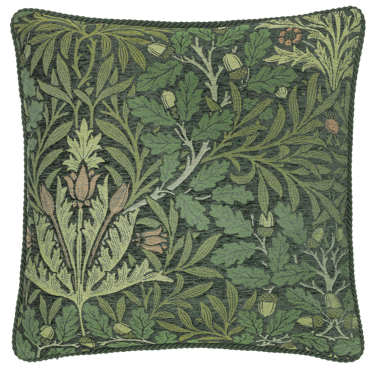 Acorn Jacquard Chenille Feather Filled Cushion, MORRIS & CO.