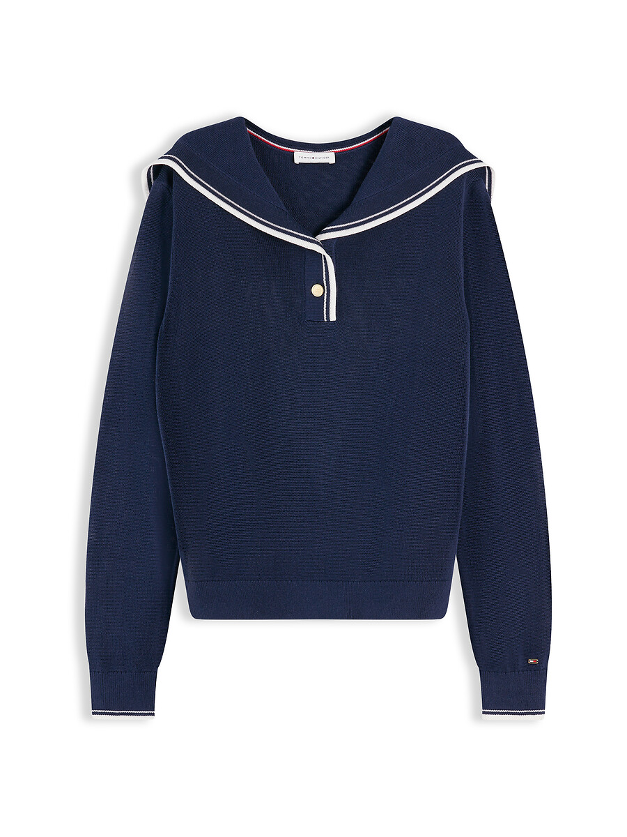 Pull à col marin boutonné, TOMMY HILFIGER