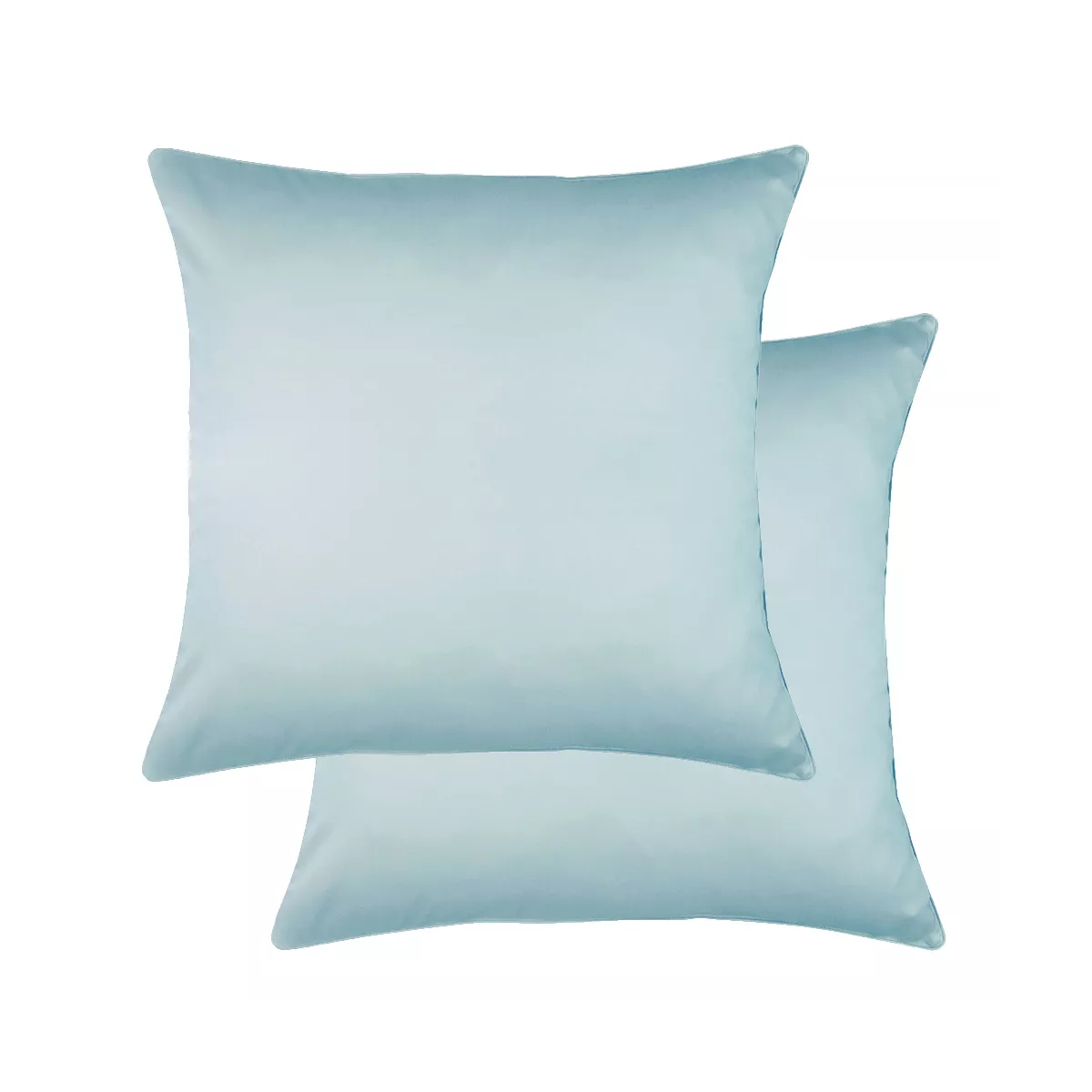 Lot de 2 taies satin de coton AVA UNI, GARNIER THIEBAUT