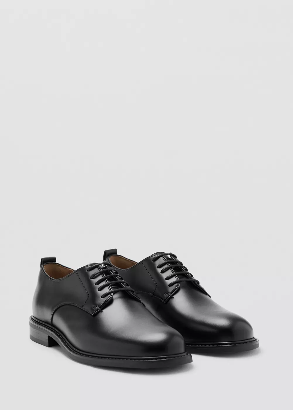 Chaussures lacées cuir, MANGO MAN