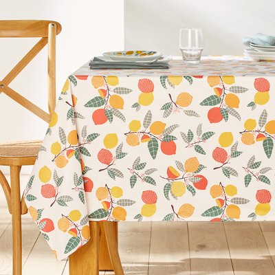 Citron Fruit Cotton Oilcloth Style Tablecloth LA REDOUTE INTERIEURS