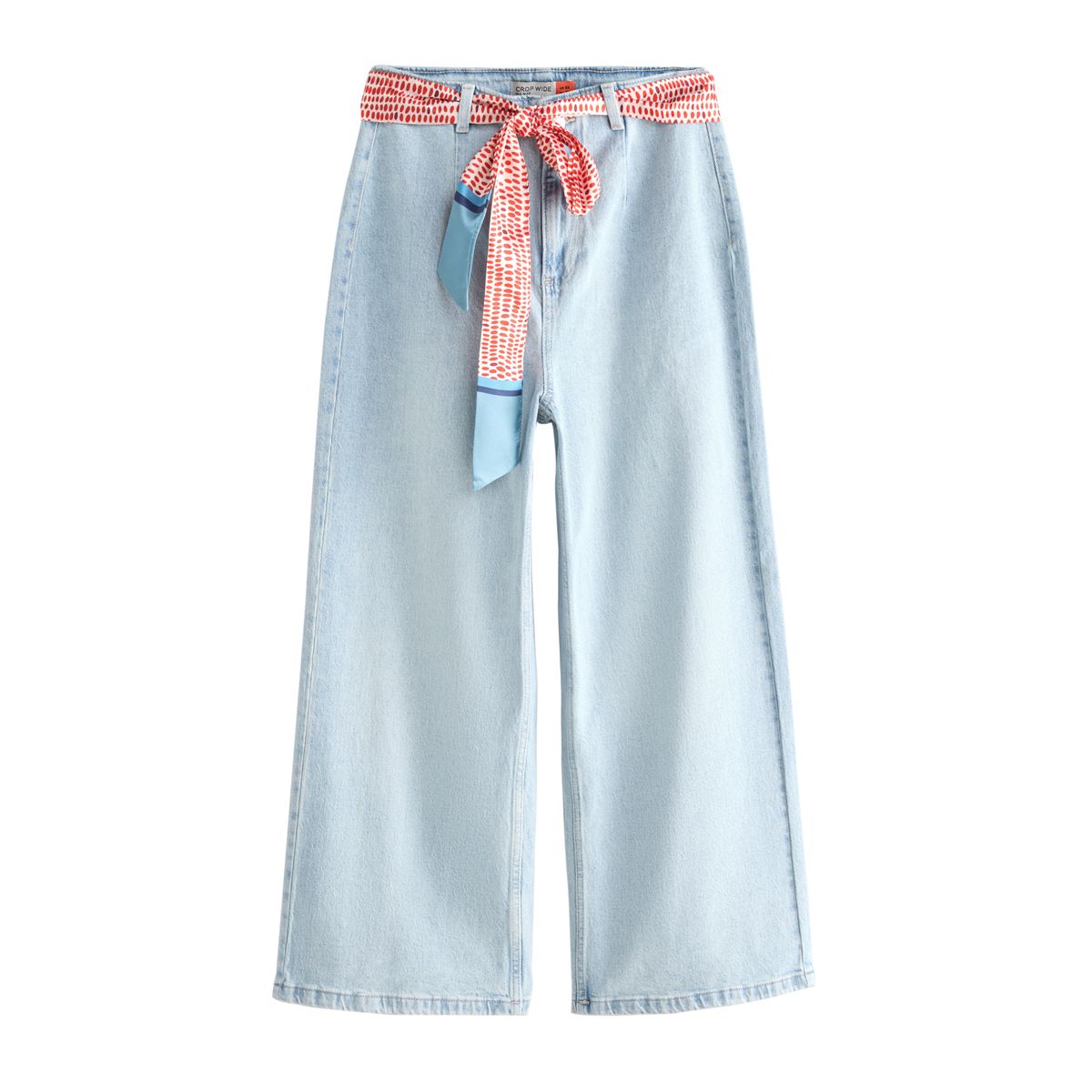 Jean court et large avec ceinture, NEXT