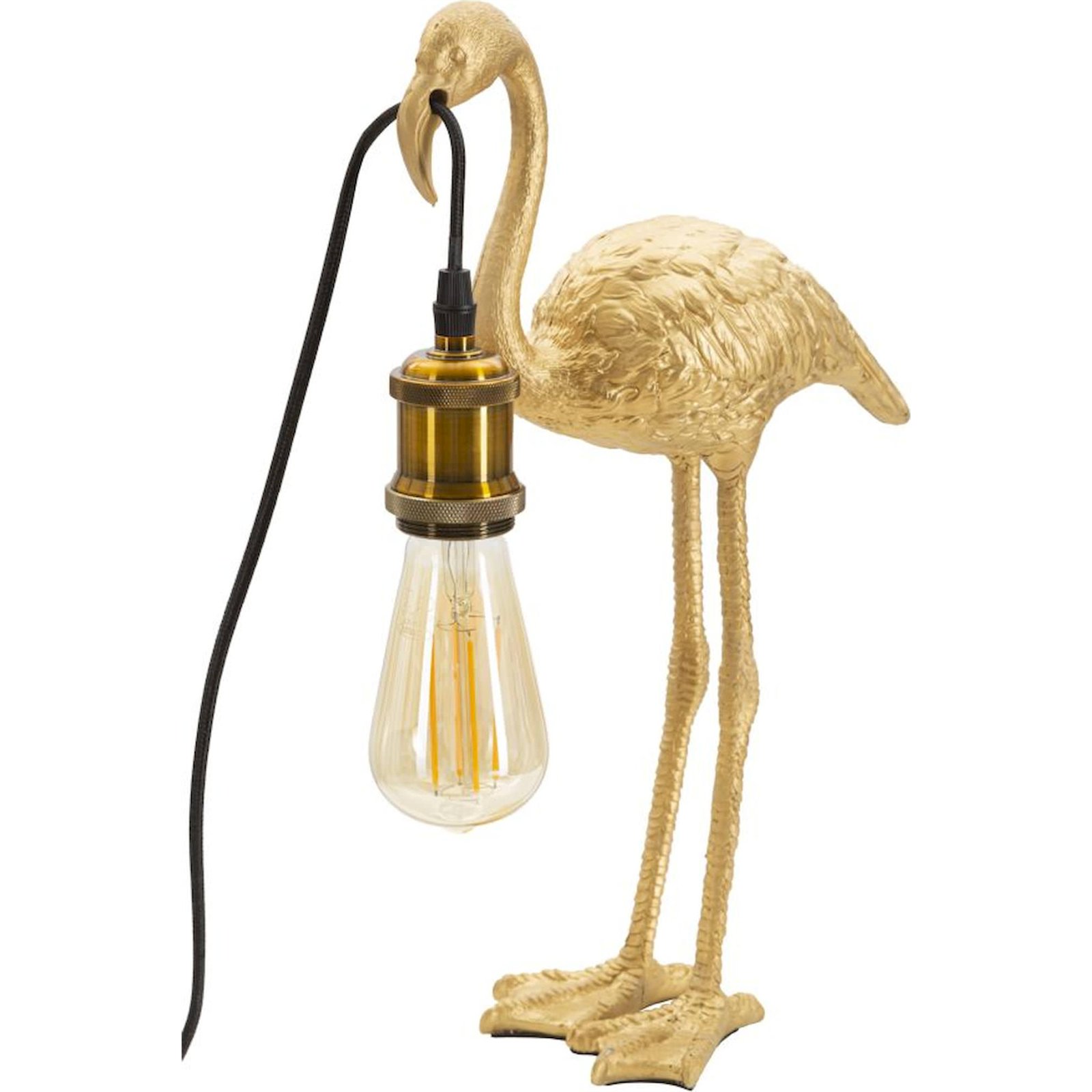 Lampe à poser flamant effet plumage GLAM, RECOLLECTION