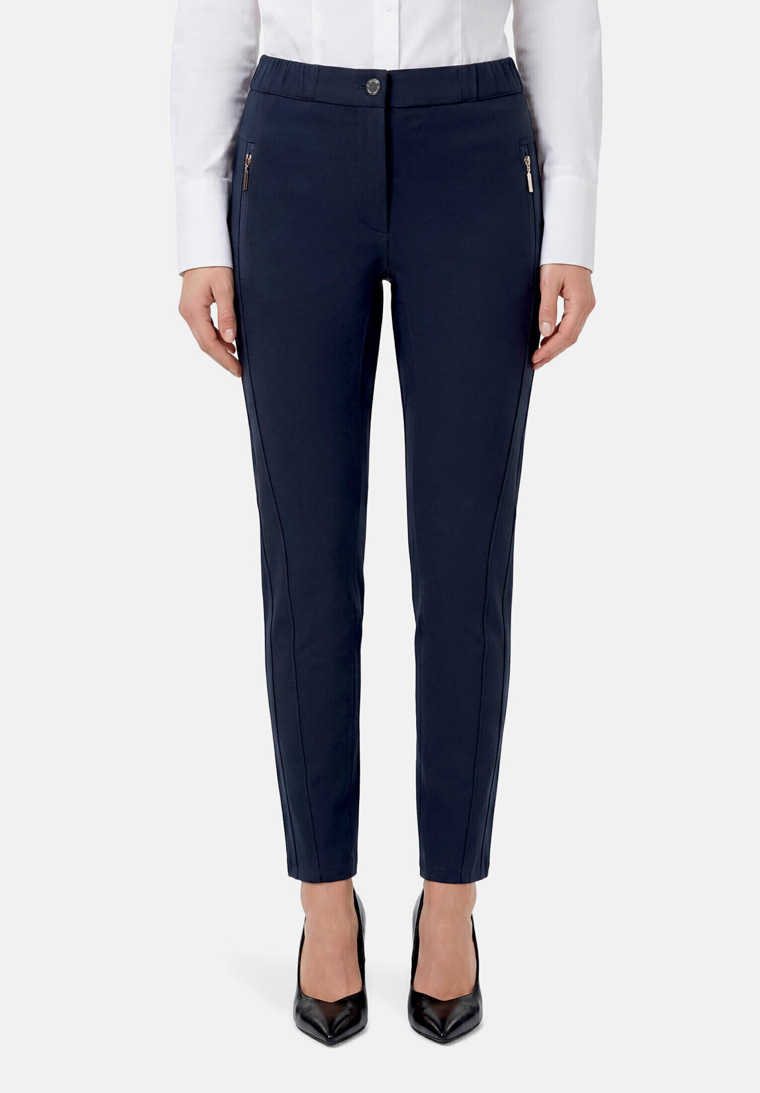 Pantalon stretch à taille élastique, BETTY BARCLAY