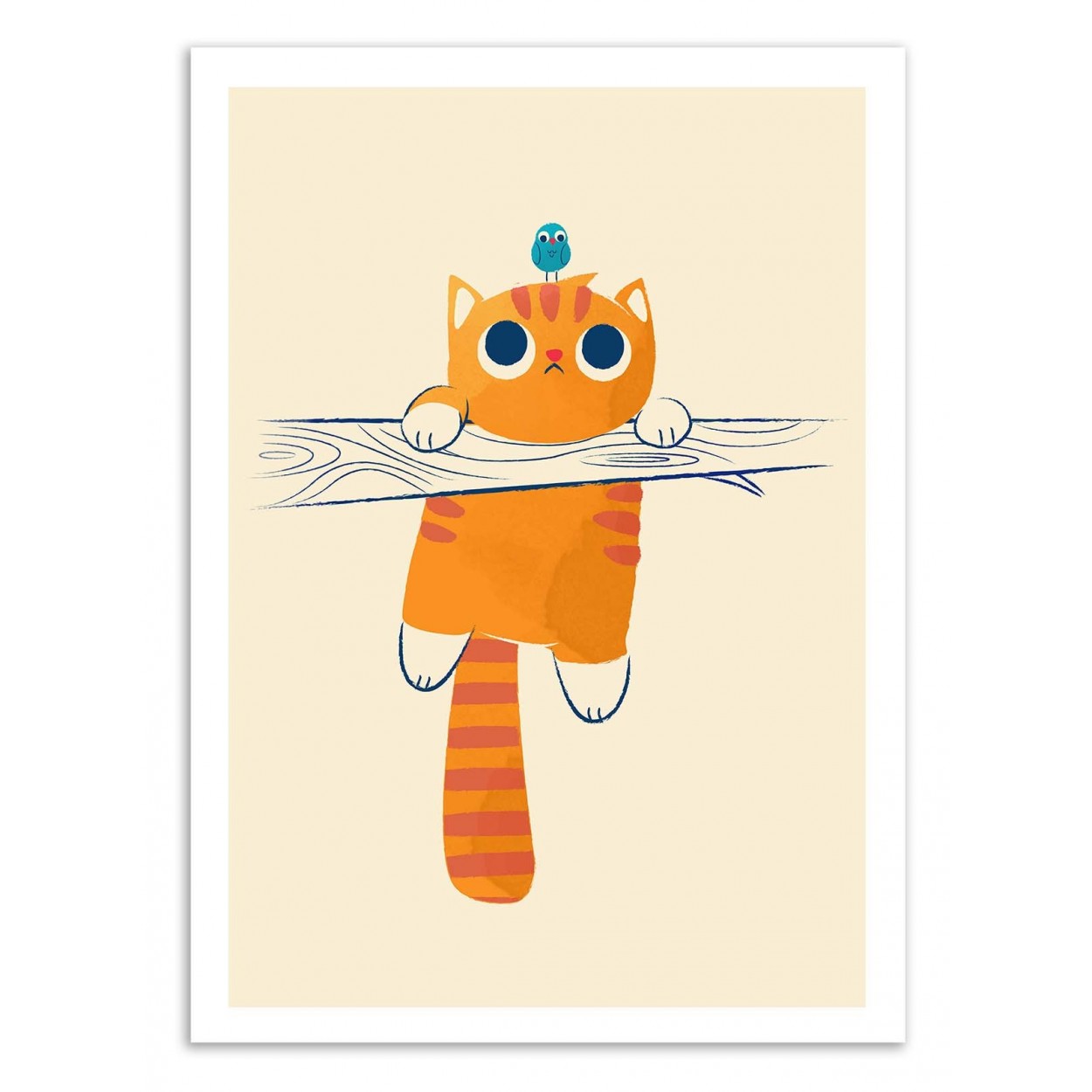 Affiche d'art - Fat cat, little bird - Jay Fleck, WALL EDITIONS