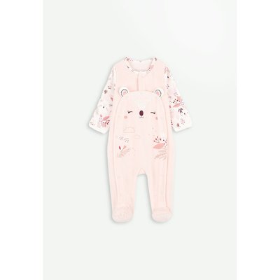 Pyjama bébé en velours ouverture pont Alysse PETIT BEGUIN
