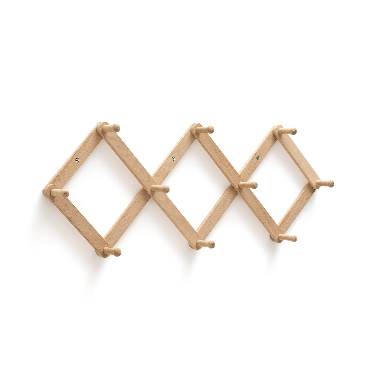 Product photograph of Melay Accordion Style Wall Hook In Oak Or Birch from La Redoute UK