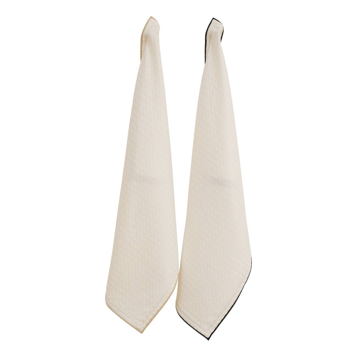 Lot de 2 torchons en coton WAFFLE, ATMOSPHERA