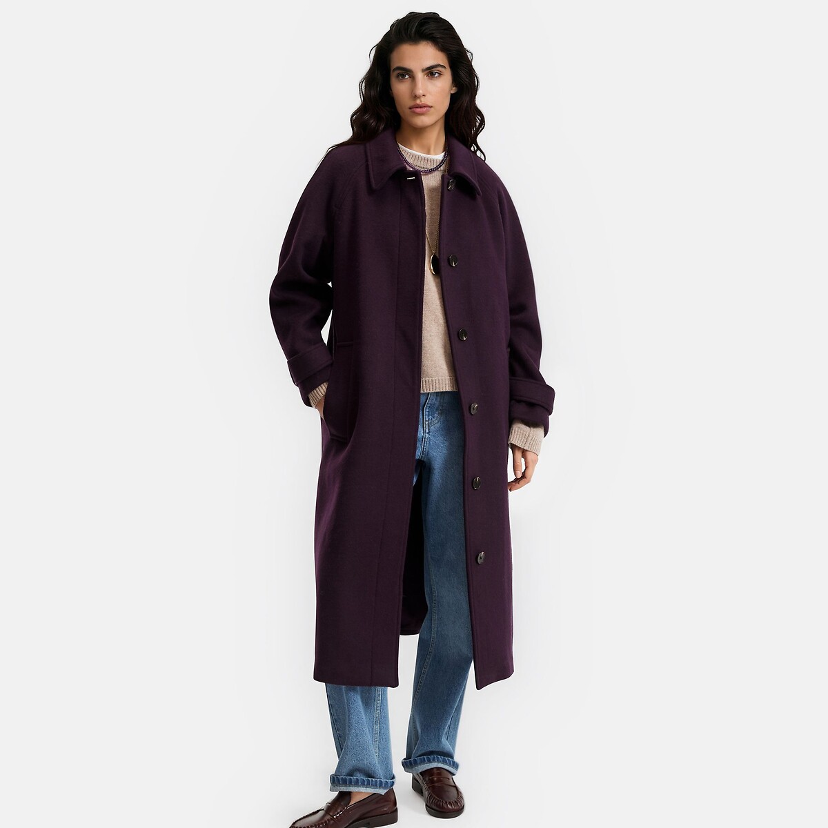 Abrigo en mezcla de lana, Signature ISIDORE, LA REDOUTE COLLECTIONS