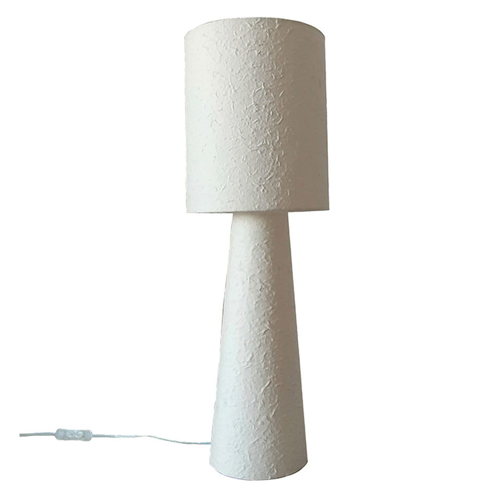 Grande lampe en papier maché, OPJET