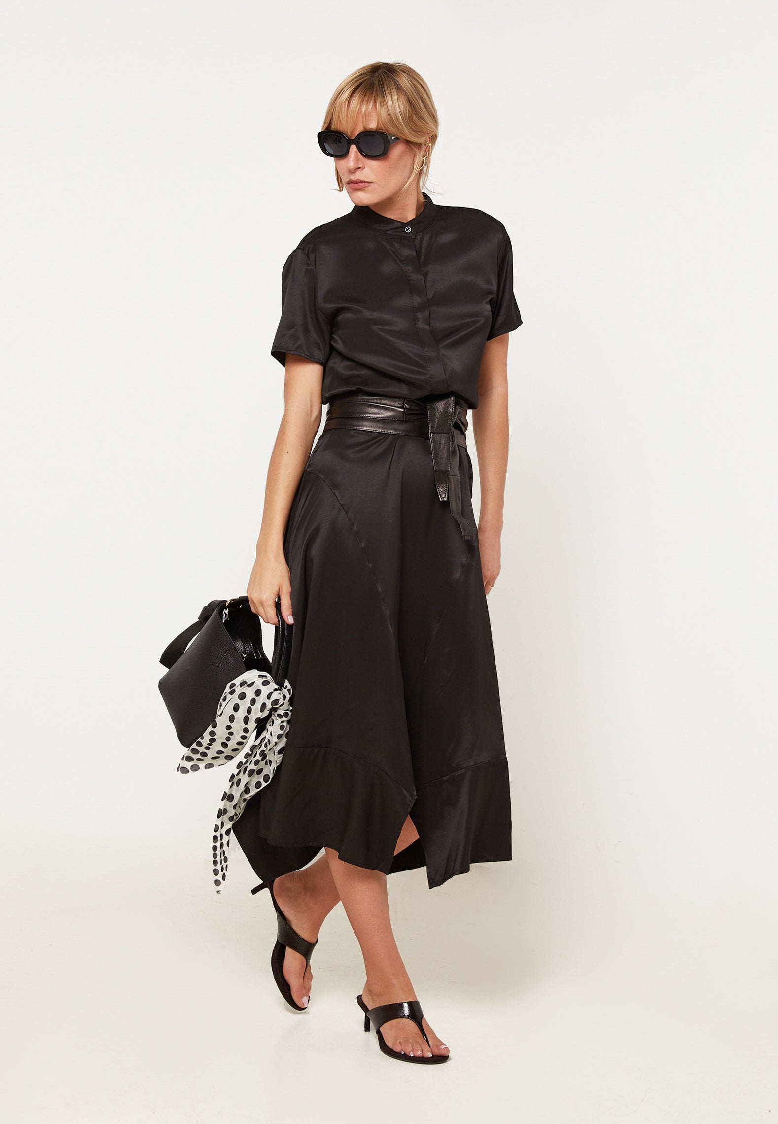 Robe longue chemisier manches courtes, RODIER