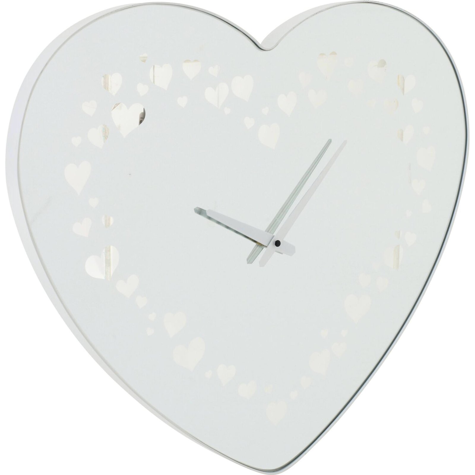 Horloge murale cœur en verre, RECOLLECTION