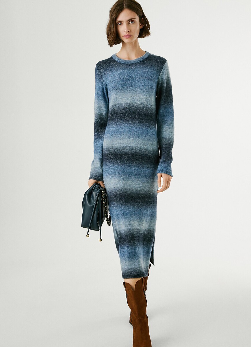 Robe longue en maille COLOMBE, PEPE JEANS