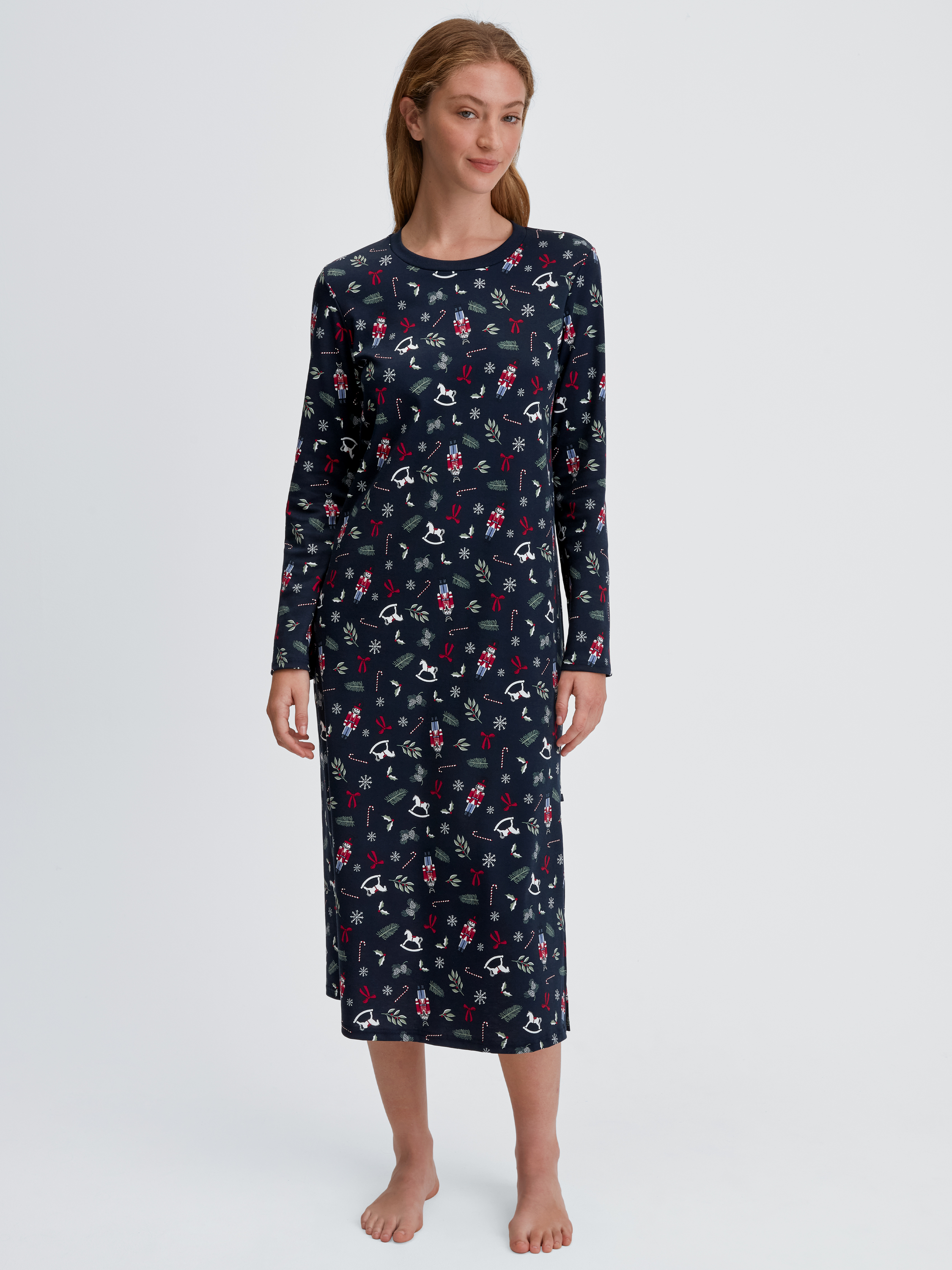 Chemise de nuit manches longues Coton FAMILY & FRIENDS, CALIDA