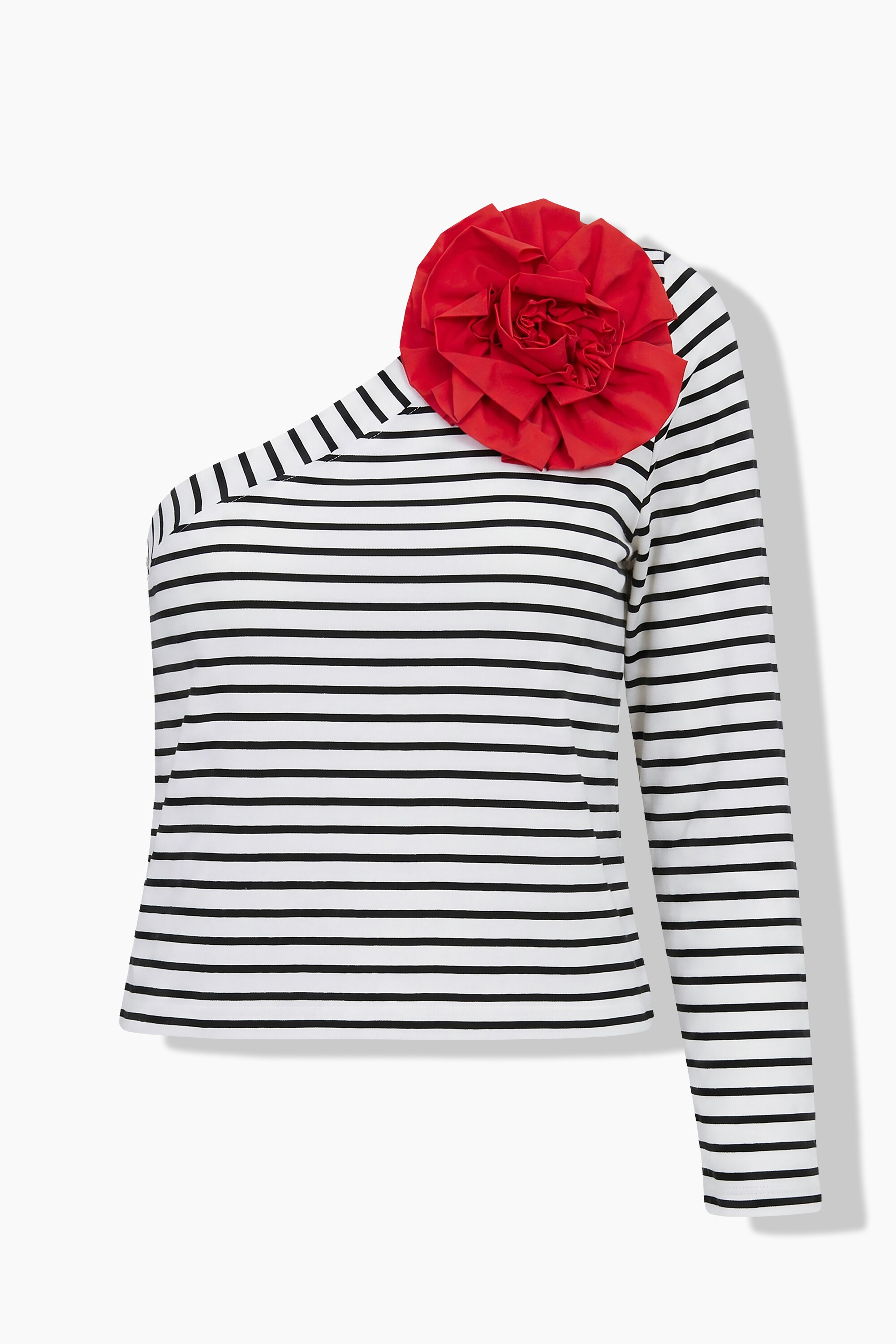 Top asymétrique, coupe ajustée, rayures, ULLA POPKEN