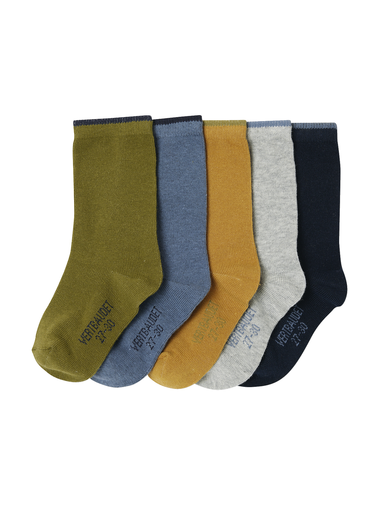 Lot de 5 paires de chaussettes Basics, VERTBAUDET