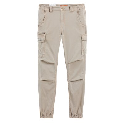 Cotton Cargo Trousers with Elasticated Waist and Hems SCHOTT