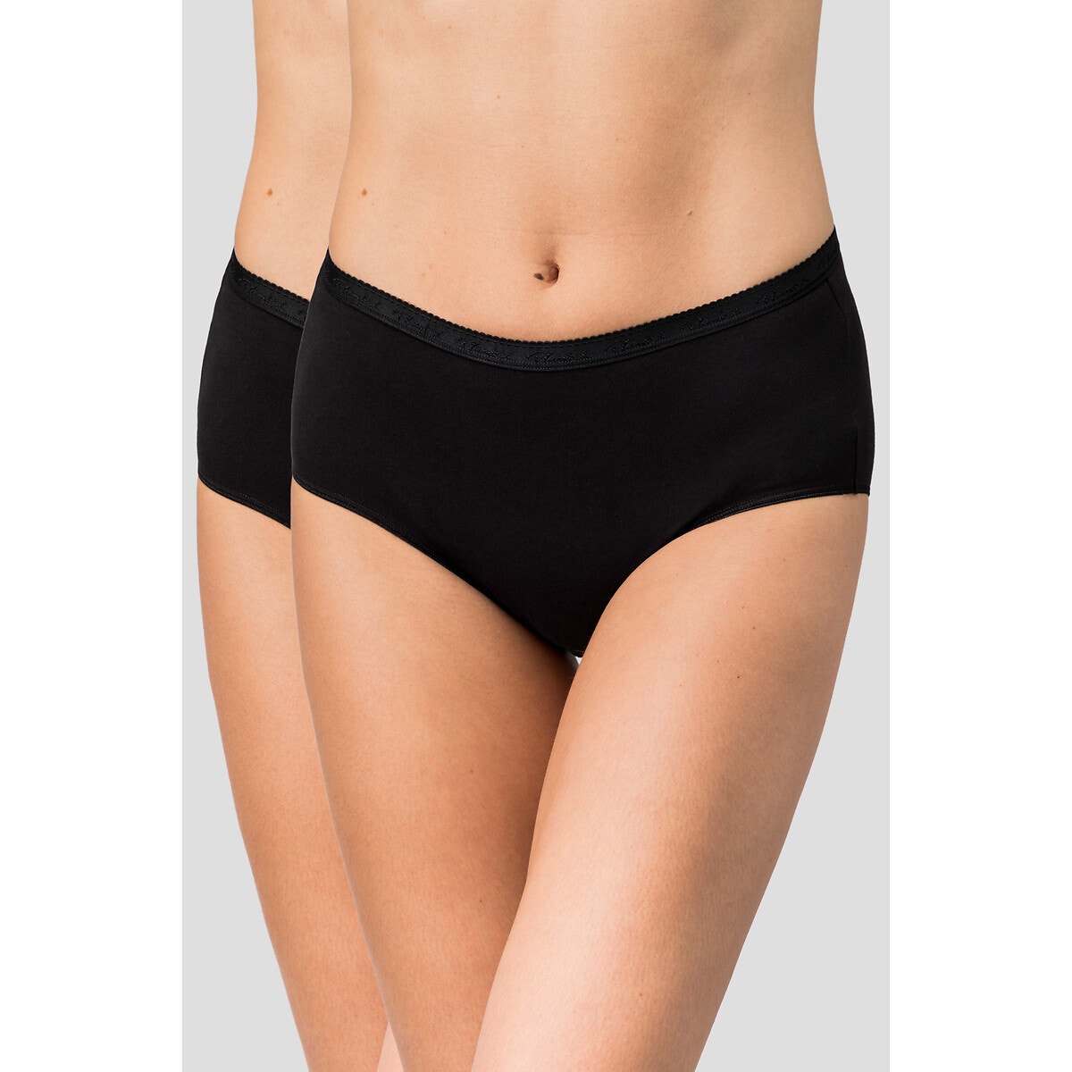 Lot de 3 1 gratuit slips midi en coton bio Playtex La Redoute
