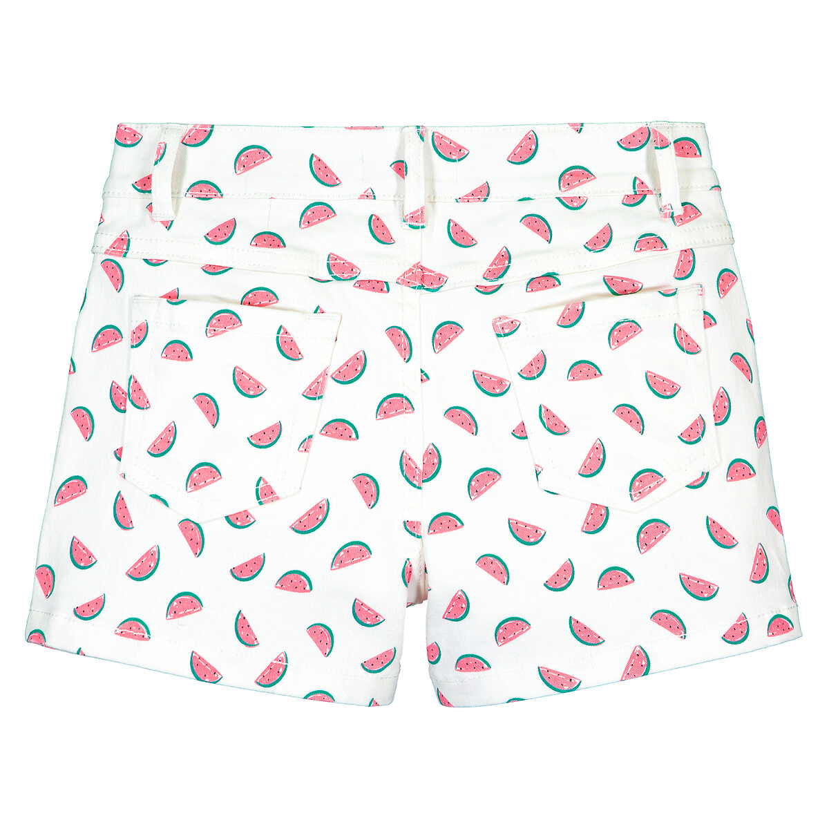 Watermelon print cotton shorts, 3-12 