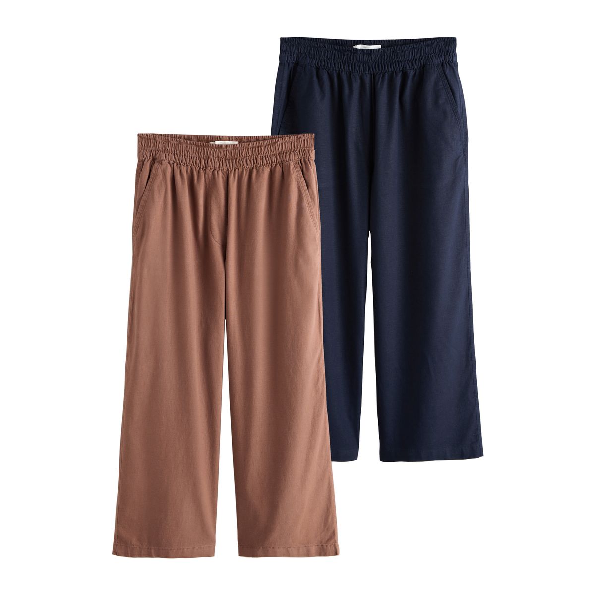 Jupe-culotte en lin mélangé stretch, lot de 2, NEXT