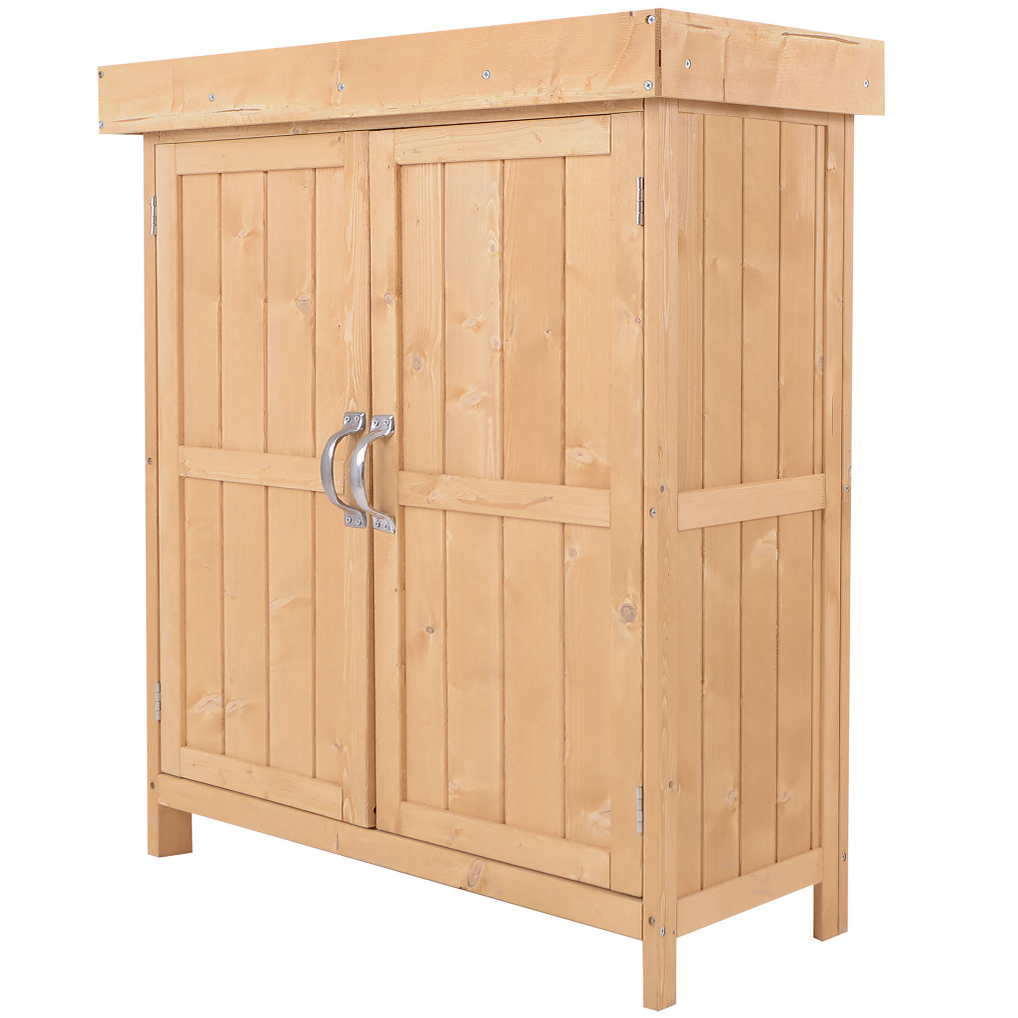 Abri de jardin Bois Gris foncé, OUTSUNNY