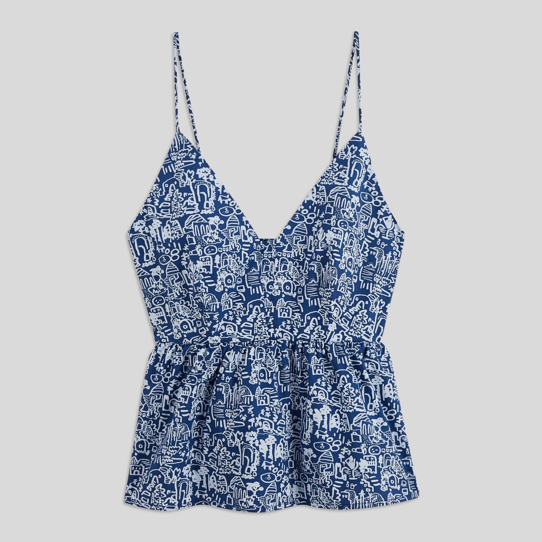 Top Blouse Sans Manches Monoprix Taille 44 - En Polyester, Multicolore, Neuf Avec étiquette