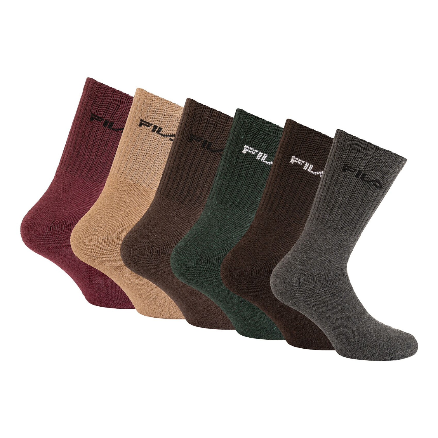 Lot De 6 Paires De Chaussettes Tennis, FILA