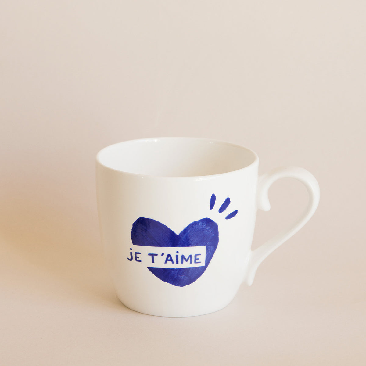 Mug cœur Je t'aime, CŒUR BLEU, EMOI EMOI