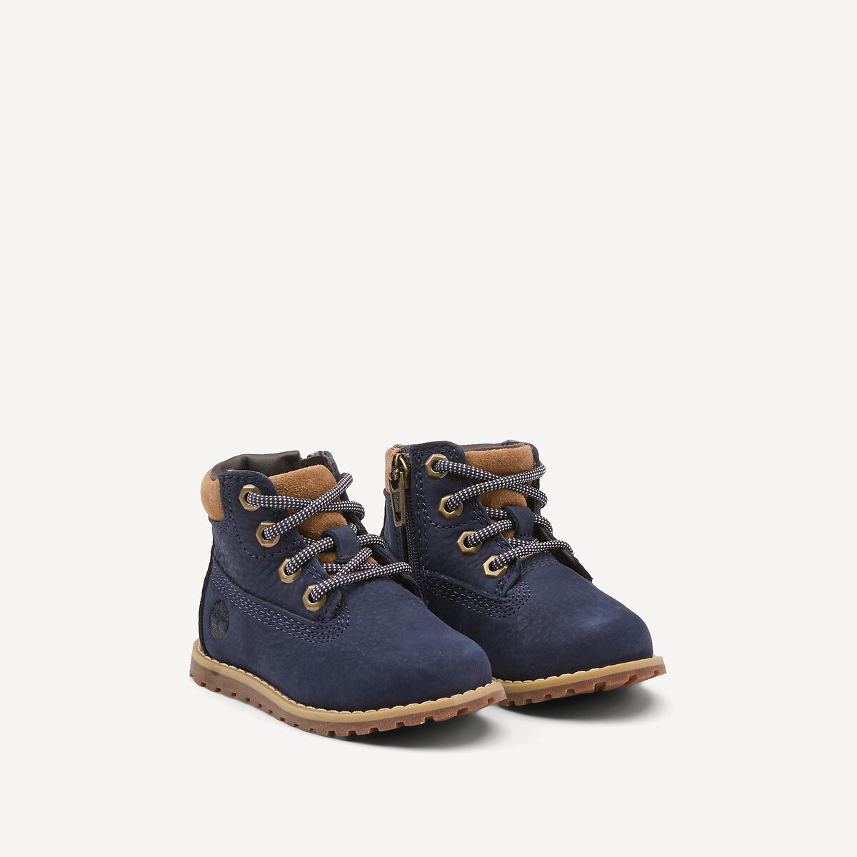 Bottines en cuir, à lacets et zippées, POKEY PINE MID LACE, TIMBERLAND