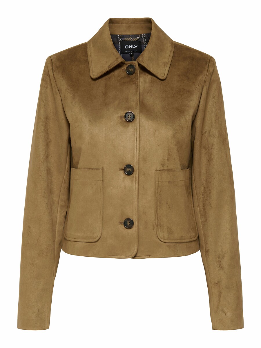 Short Faux Suede Jacket, ONLY