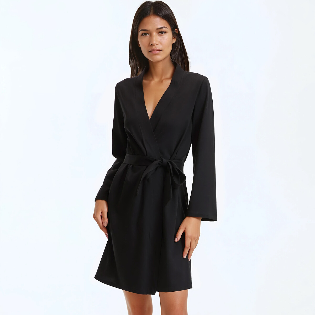 Peignoir en maille jersey de coton uni , LA REDOUTE COLLECTIONS