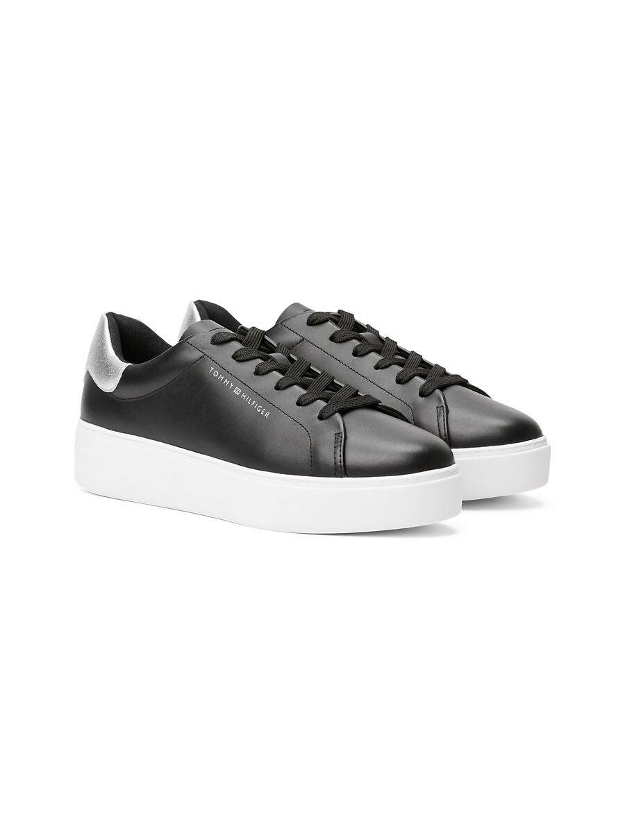 Tommy Hilfiger Zapatillas con plataforma de piel Court