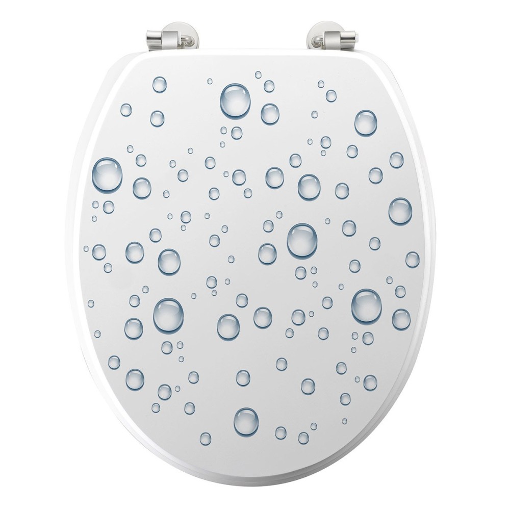 Abattant WC MDF charnières métal Bubble, DECORATIE