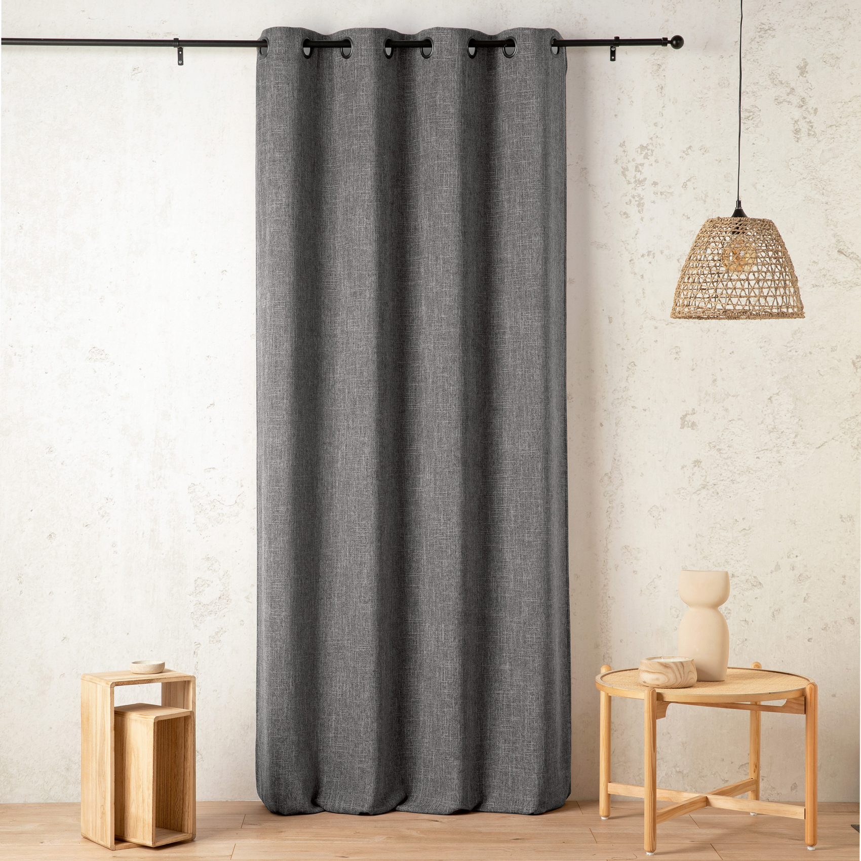 Rideau tamisant - Effet lin authentique, LINDER