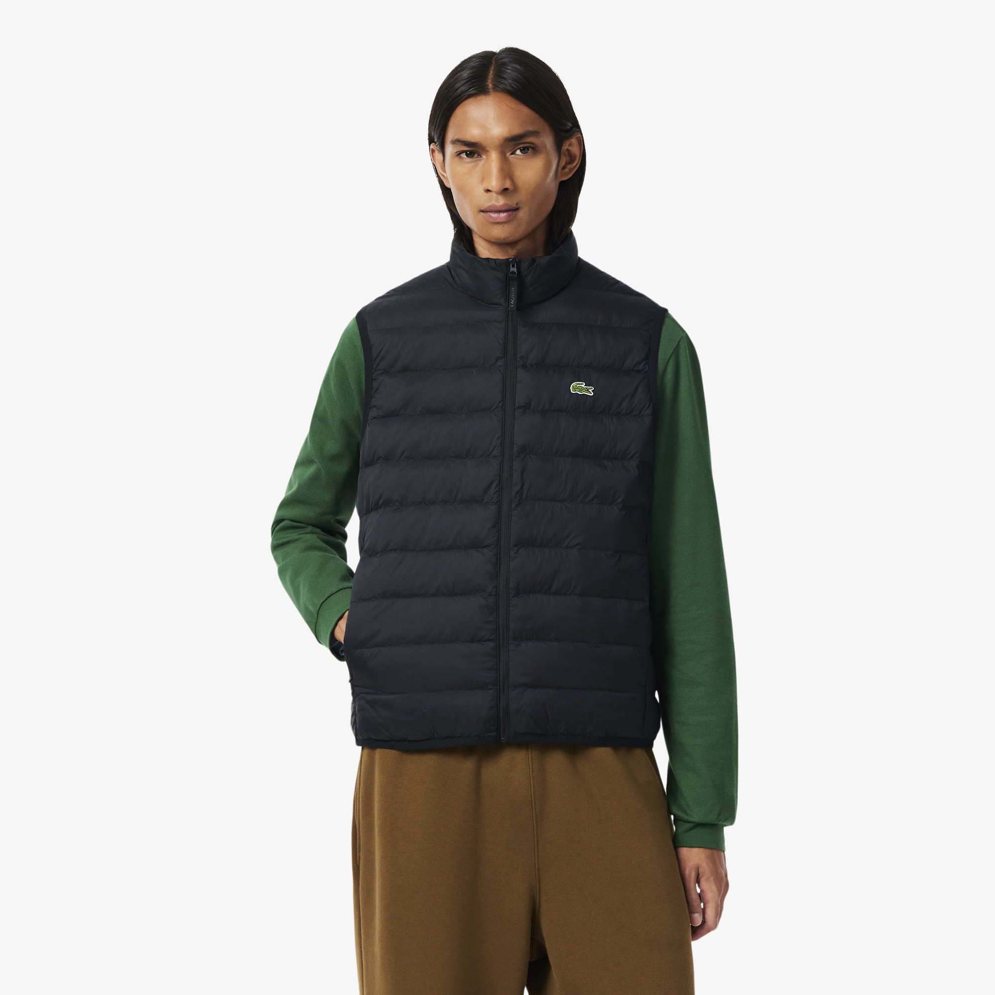 Doudoune sans manches déperlante coupe-vent, LACOSTE