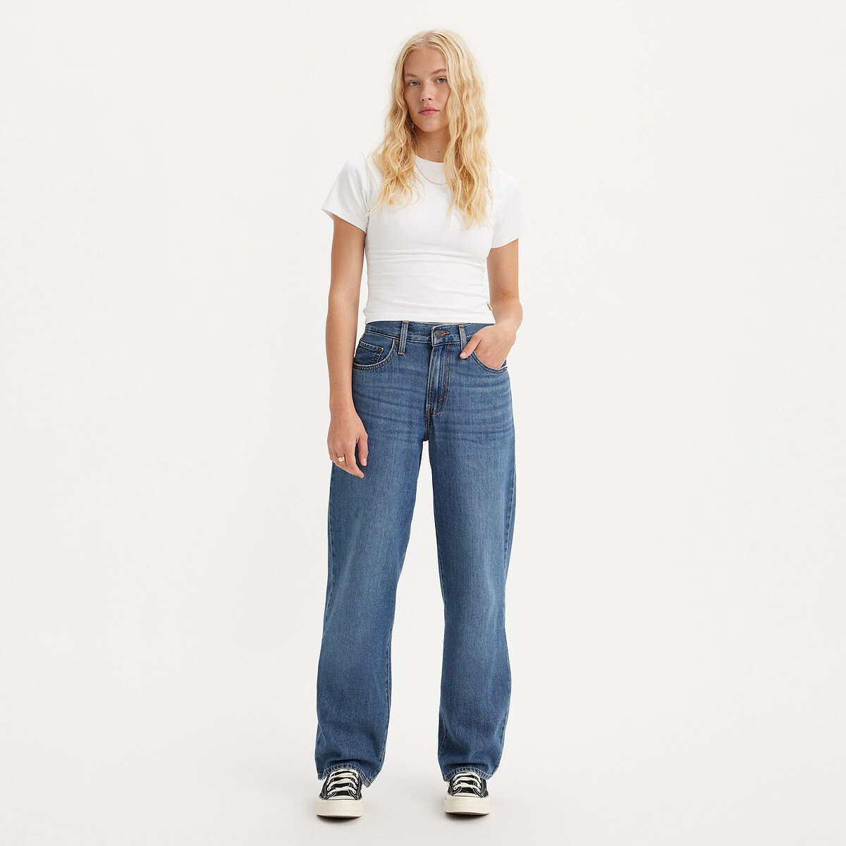 Image of Baggy Dad Jeans in Mid Rise