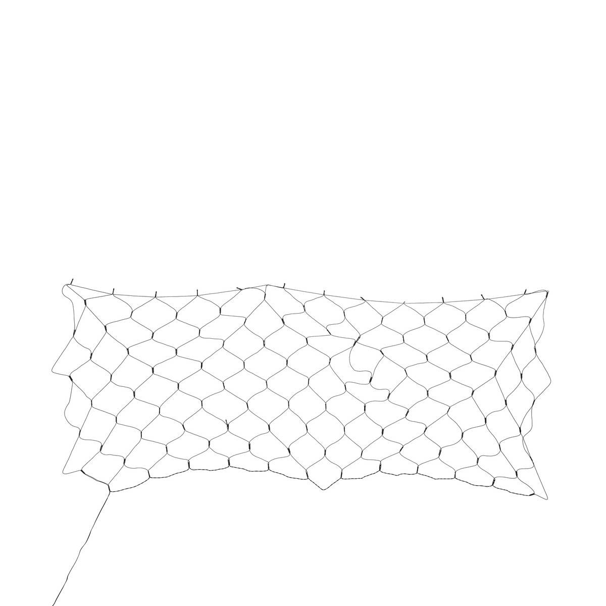 Guirlande lumineuse filet d'extérieur 2 x 1 m 120 LED blanc chaud fil vert 13 fonctions sur secteur, FEERIC LIGHTS & CHRISTMAS
