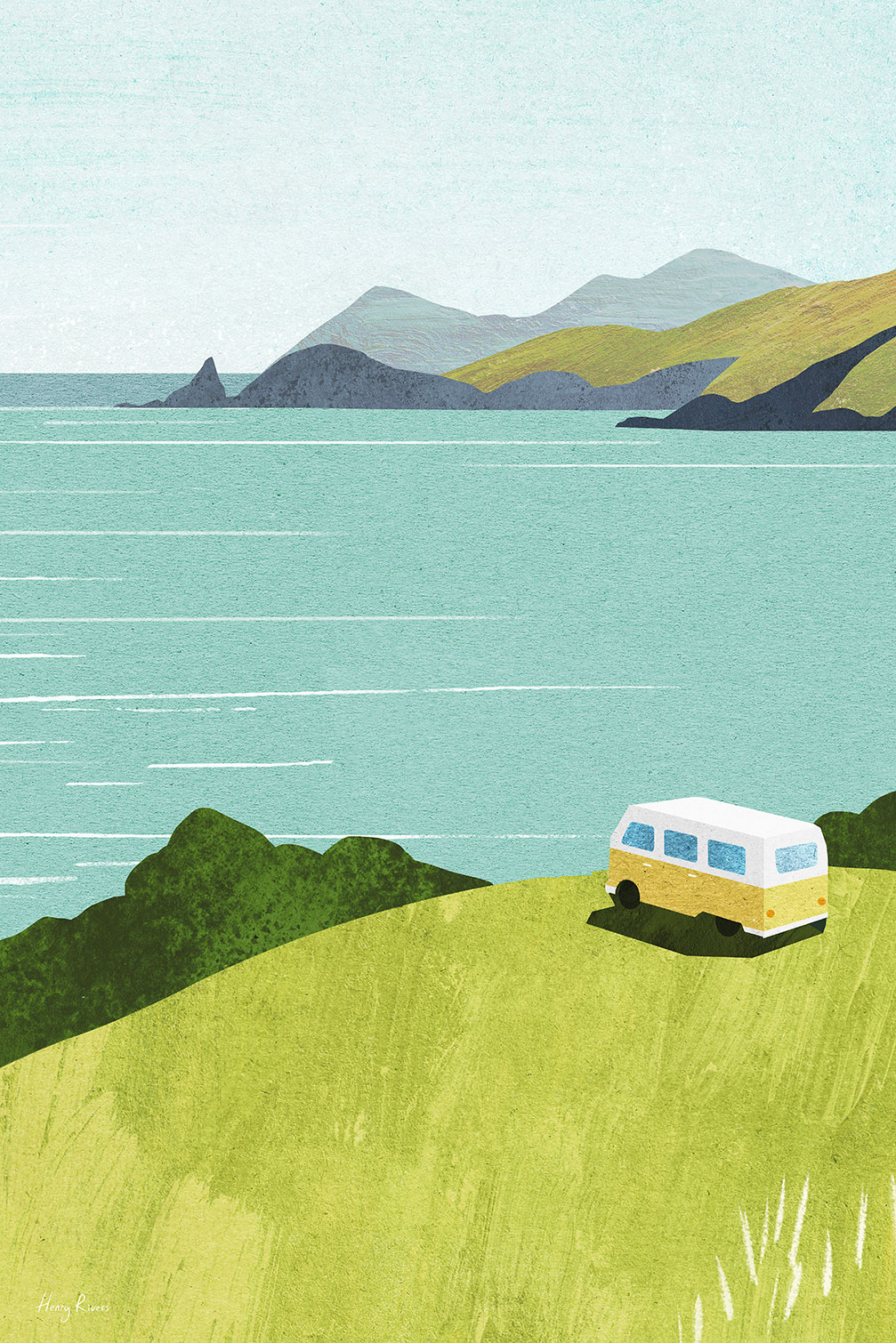 Tableau neo vintage van life, HEXOA