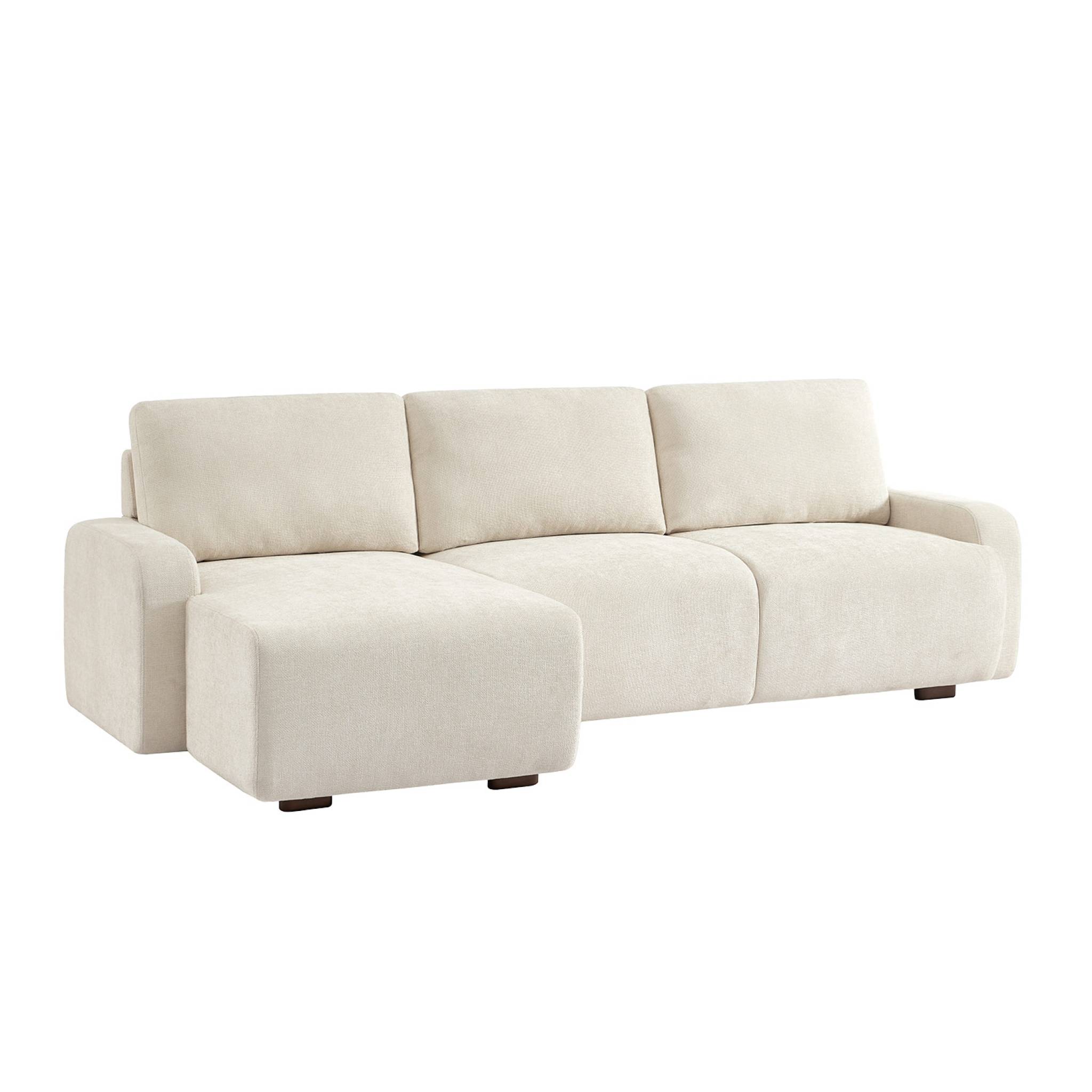 Canapé d'angle gauche 3 places tissu  DANY, SWEEEK