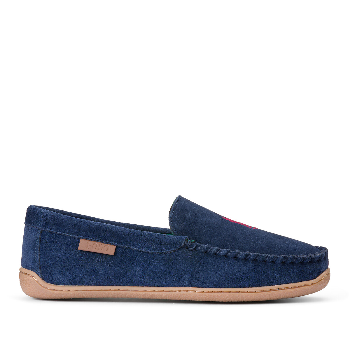 Image of Brenan Suede Loafer Slippers with Faux Fur Lining