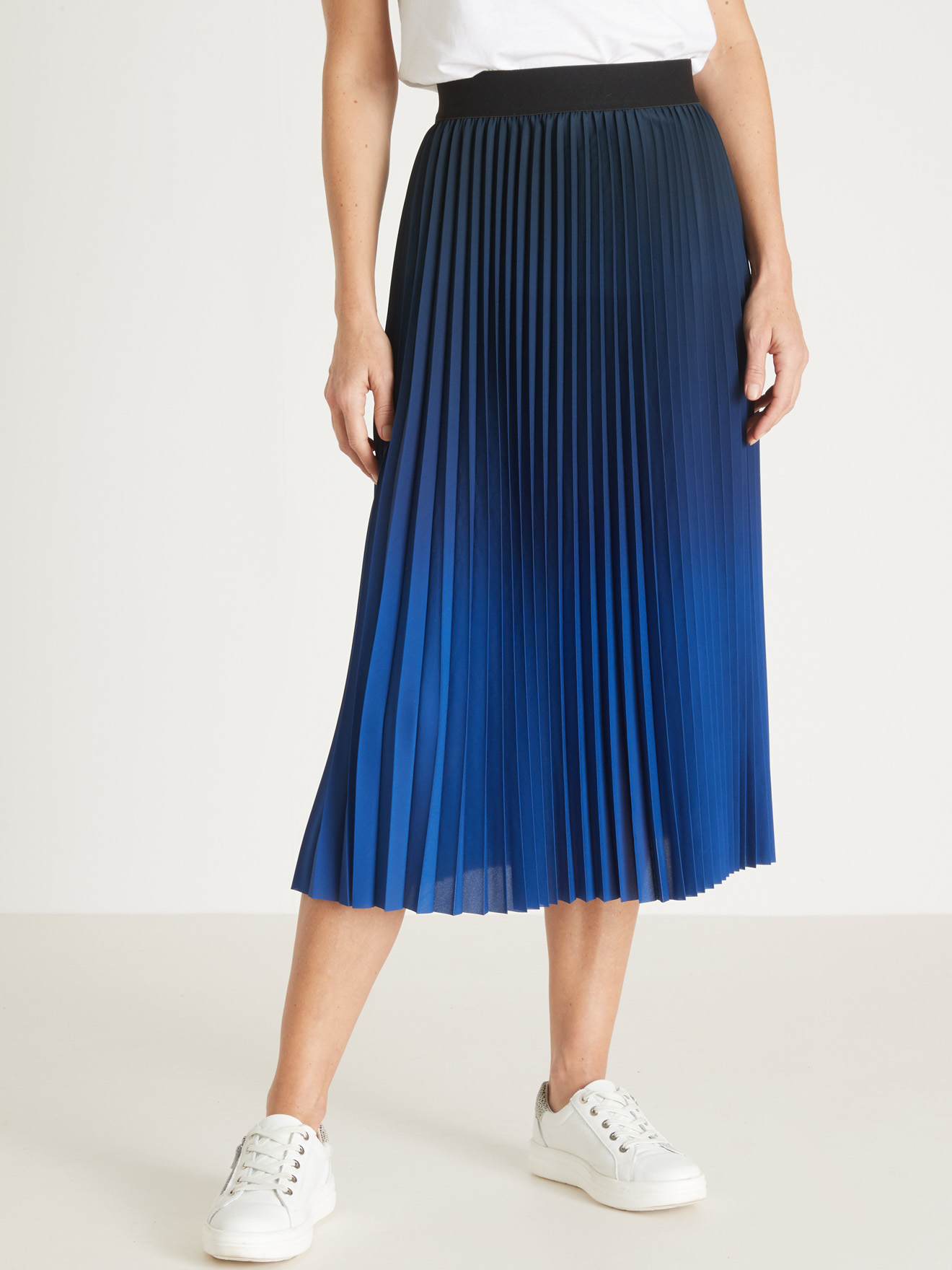 Jupe Plissée Nanette Lepore 'Sunny Day Indigo' - Taille 0 - Bleu - Soie Polyester - Neuf Avec étiquettes