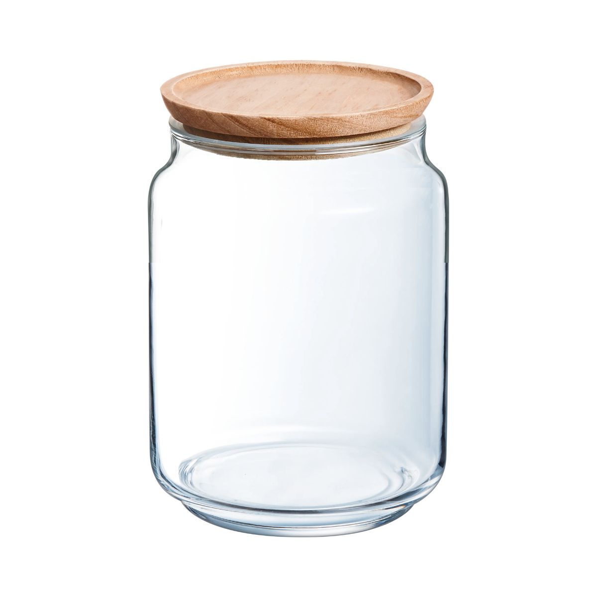 Petit pot de conservation en verre couvercle bois - La déco 2B