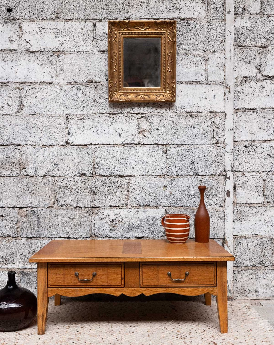 Table basse style campagne Léonie N°1113 - Bon état, DEBONGOUT